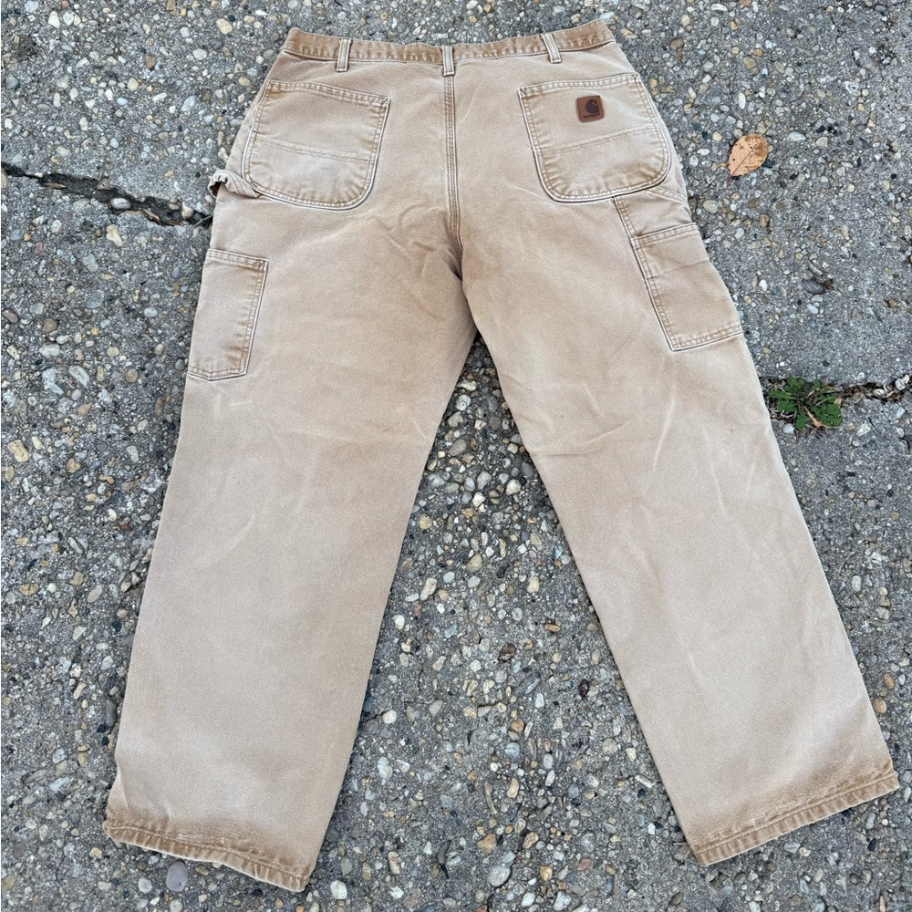 Carhartt Dungaree Brown Faded Worker Pants